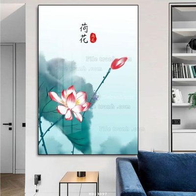 File ảnh File tranh hiện đại pha lê gương HD23097 (gốc) in Hiflex