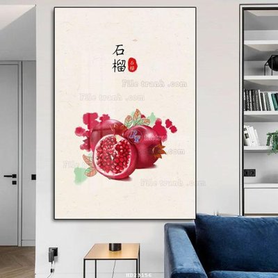 File in trần File tranh hiện đại pha lê gương HD23156 (bản gốc) phong cảnh