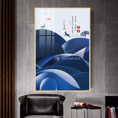 File in trần File tranh hiện đại pha lê gương HD23233 (file gốc) phong thủy