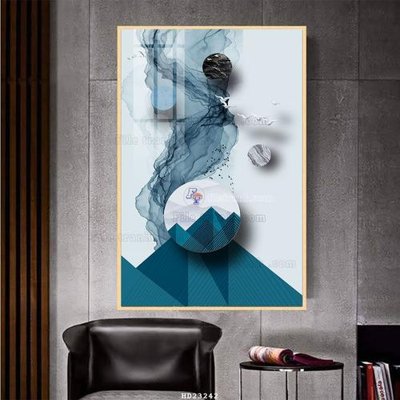 File gốc File tranh hiện đại pha lê gương HD23242 (in mica) làm bảng hiệu