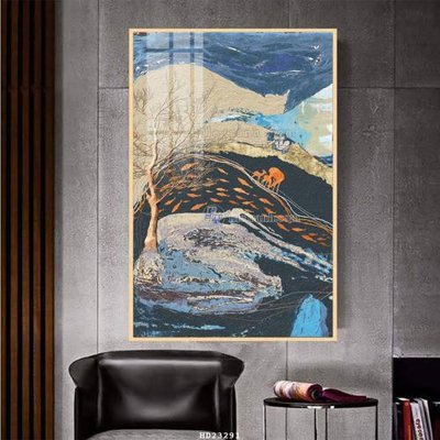 File in trần File bộ tranh treo hiện đại HD23291 (file gốc) phong thủy