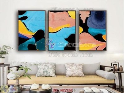 File in ấn File tranh hiện đại HD233 (bản gốc) sắc nét