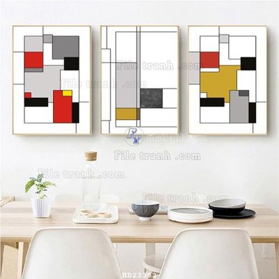 File gốc File bộ tranh treo hiện đại HD23382 (thiết kế) độc quyền