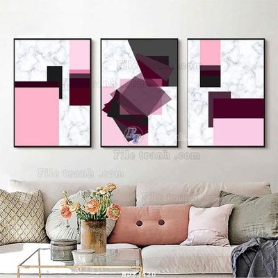 File gốc File bộ tranh treo hiện đại HD23420 (phong cách) cổ điển