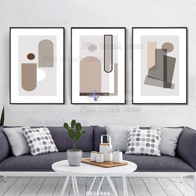 Mua file gốc File bộ tranh treo hiện đại HD23444 (in ấn) tại Filetranh.com