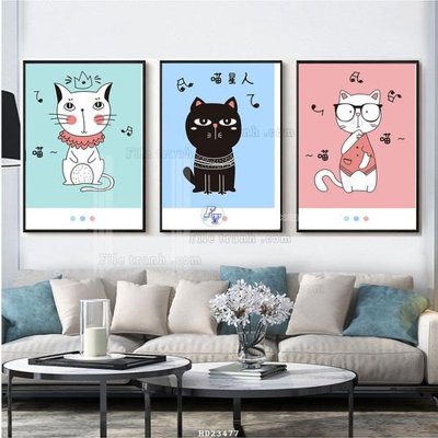 Tải file File bộ tranh treo hiện đại HD23477 (gốc) làm file quảng cáo