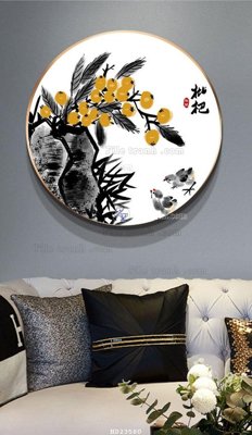 File tranh in trần 3D File bộ tranh treo hiện đại HD23580 (ảnh gốc)