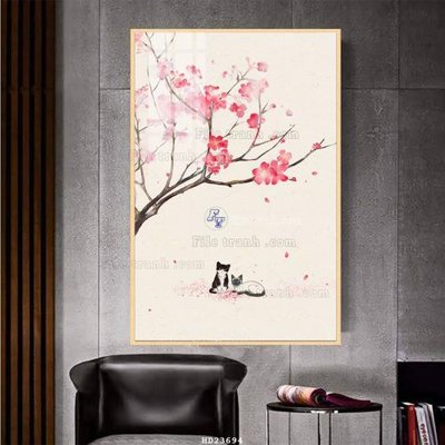 File tranh gốc File bộ tranh treo hiện đại HD23694 (sắc nét từng chi tiết)