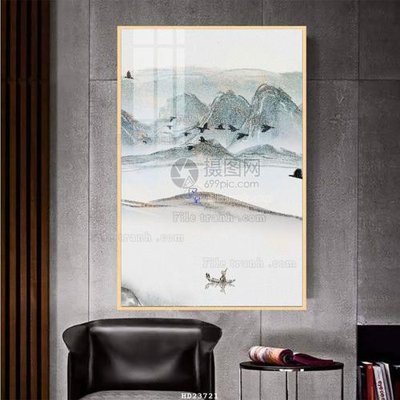 File tranh File bộ tranh treo hiện đại HD23721 (gốc) in trên kính