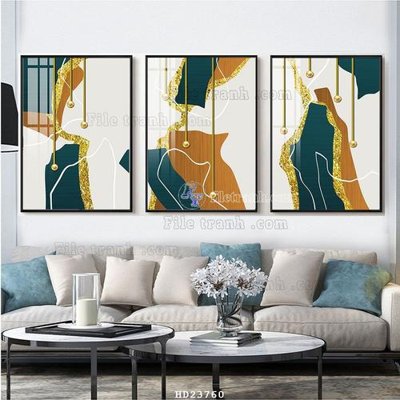 File gốc File bộ tranh treo hiện đại HD23760 (in mica) làm quà tặng