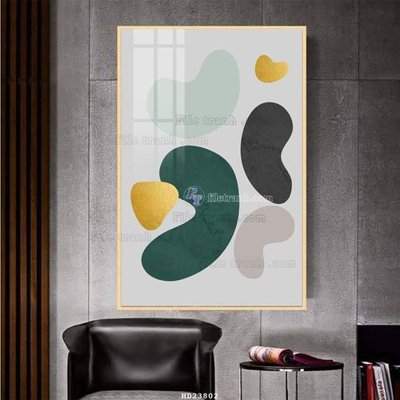 File gốc File bộ tranh treo hiện đại HD23802 (in lụa) chi tiết cao