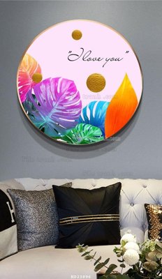 File in trần File bộ tranh treo hiện đại HD23896 (file gốc) hoa văn 3D