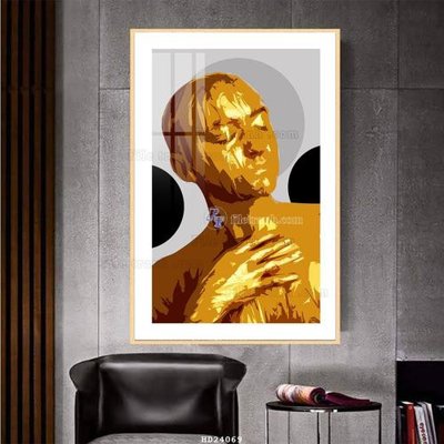 File gốc File bộ tranh treo hiện đại HD24069 (in tráng gương) ốp tường