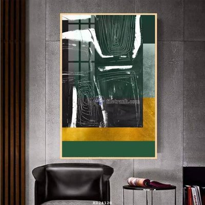 Ảnh gốc File bộ tranh treo hiện đại HD24120 (độ nét cao) in tráng gương