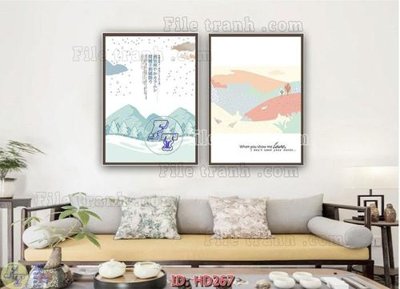 File tranh quảng cáo File tranh hiện đại HD267 (file gốc) chuyên nghiệp