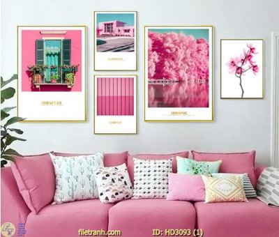 File in trần File tranh treo hiện đại HD3093 (bản gốc) 5D