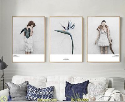 File PSD File tranh treo hiện đại HD3099 (bản gốc) dễ dàng edit