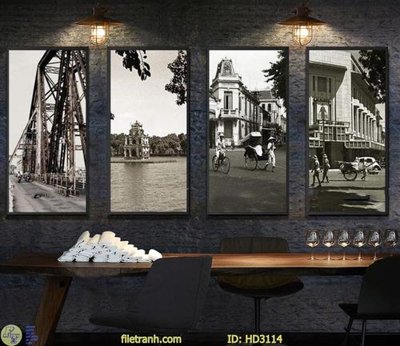 File tranh gốc File tranh treo hiện đại HD3114 (bản quyền) độc đáo