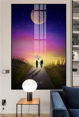 File gốc File tranh hiện đại pha lê gương HD31341 (in mica) trang trí