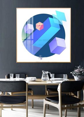 File tranh File tranh hiện đại pha lê gương HD31361 (bản gốc) in lụa 5D