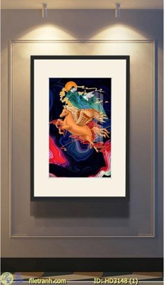 File tranh gốc File tranh treo hiện đại HD3148 (bản quyền) file PSD