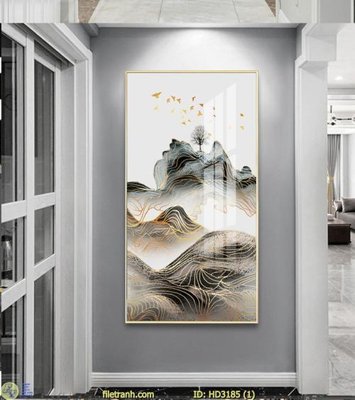File ảnh File tranh treo hiện đại HD3185 (gốc) dùng in Pano