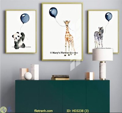 File in trần File tranh treo hiện đại HD3238 (bản gốc) mây trời