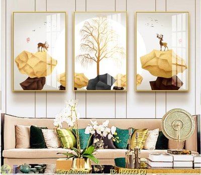 File ảnh File tranh treo hiện đại HD3323 (gốc) in decal dán tường