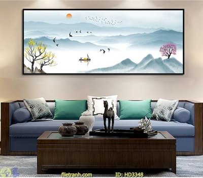 File gốc File tranh treo hiện đại HD3348 (cho in ấn) độc quyền
