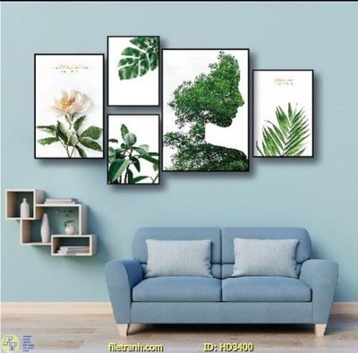 File ảnh File tranh treo hiện đại HD3400 (gốc) in standee