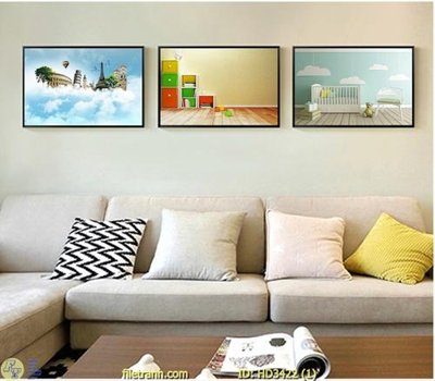 File in trần File tranh treo hiện đại HD3422 (file gốc) hoa văn 3D