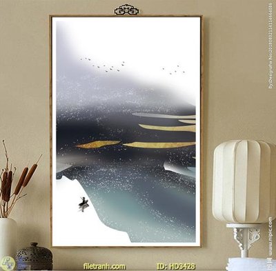 Tải file File tranh treo hiện đại HD3428 (gốc) làm file tranh quảng cáo