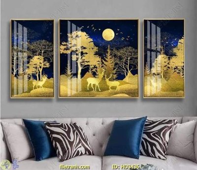 Tải file File tranh treo hiện đại HD3436 (gốc) in ấn chất lượng