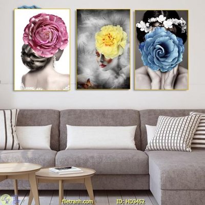 File tranh in trần File tranh treo hiện đại HD3452 (ảnh gốc siêu nét)