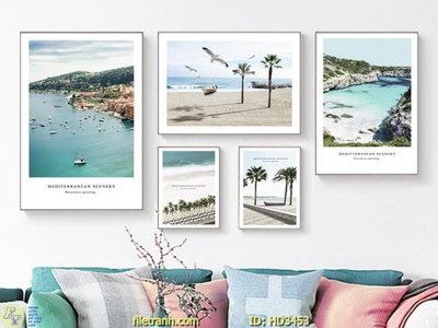 File gốc File tranh treo hiện đại HD3453 (vector) cho in ấn