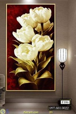 File gốc File tranh hoa tuy lip trắng HD3575 (PNG) không nền chất lượng