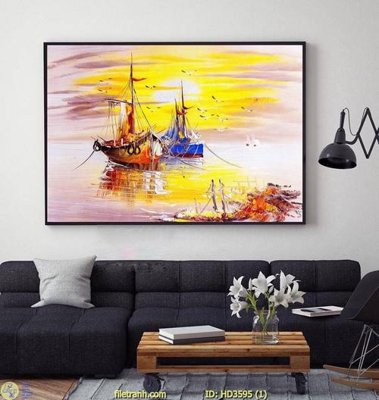 File gốc in mica File tranh treo hiện đại HD3595 chất lượng