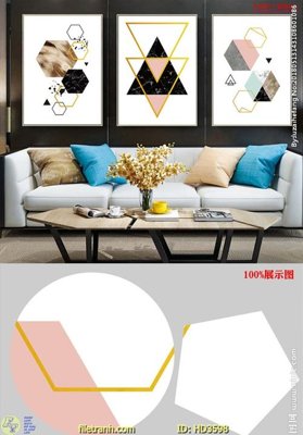 File ảnh File tranh treo hiện đại HD3598 (gốc) dùng in Pano