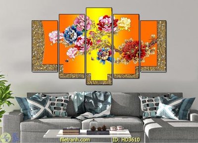 File tranh File tranh treo hiện đại HD3610 (bản gốc) treo quán cafe