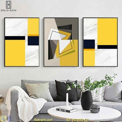 File gốc File tranh treo hiện đại HD3650 (chuẩn màu) cho in offset