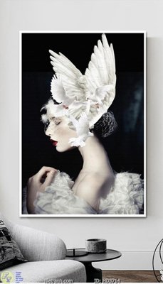 File tranh File tranh treo hiện đại HD3714 (bản gốc) in lụa dán tường