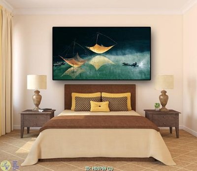 File in mica File tranh bộ hiện đại HD3769 (bản gốc) làm vách ngăn