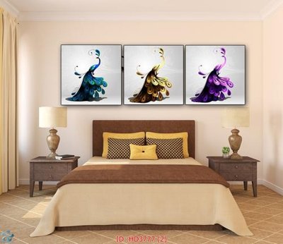 Ảnh gốc file in lụa File tranh treo hiện đại HD3777 chi tiết