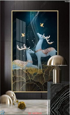 File tranh File tranh treo hiện đại HD3816 (gốc) phong cách tối giản