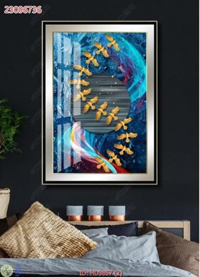 Ảnh gốc File tranh treo hiện đại HD3857 (độ nét cao) in tráng gương