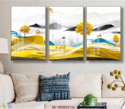 File gốc File tranh treo hiện đại HD3913 (PSD/TIFF) độ phân giải cao