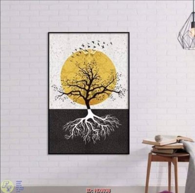 File gốc File tranh treo hiện đại HD3938 (in tráng gương) ốp tường