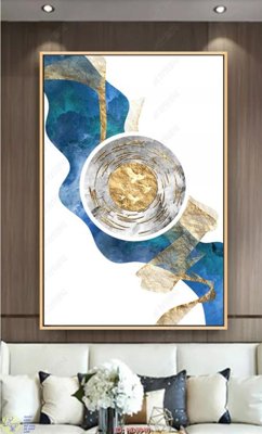 File PSD File tranh treo hiện đại HD3940 (gốc) cho in quảng cáo