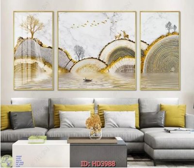 Tải file File tranh treo hiện đại HD3988 (PSD) cho in ấn quảng cáo