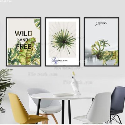 File tranh File bộ tranh treo hiện đại HD40034 (bản gốc) in canvas